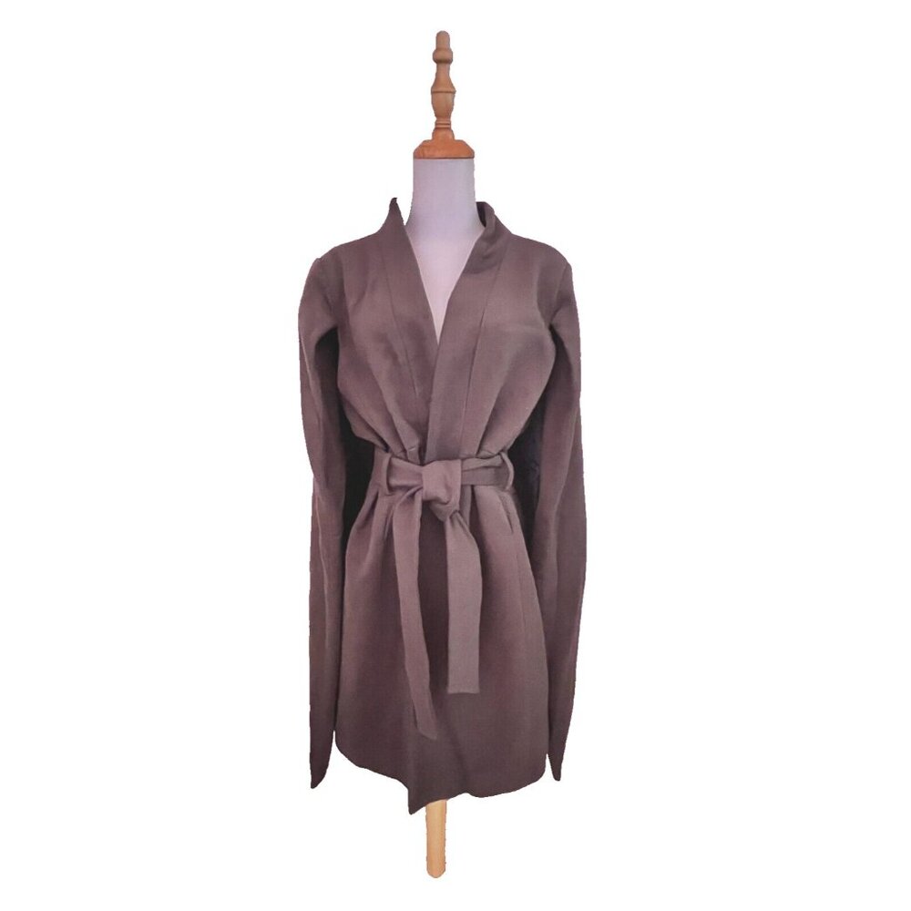 BIBA Scotland House of Fraser Wool Blend Cape Coat UK Size 18 US Size 16 Khaki